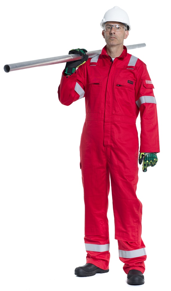 Roots Flamebuster Fire Retardant High Visibility Classic 320gm Coverall Red 